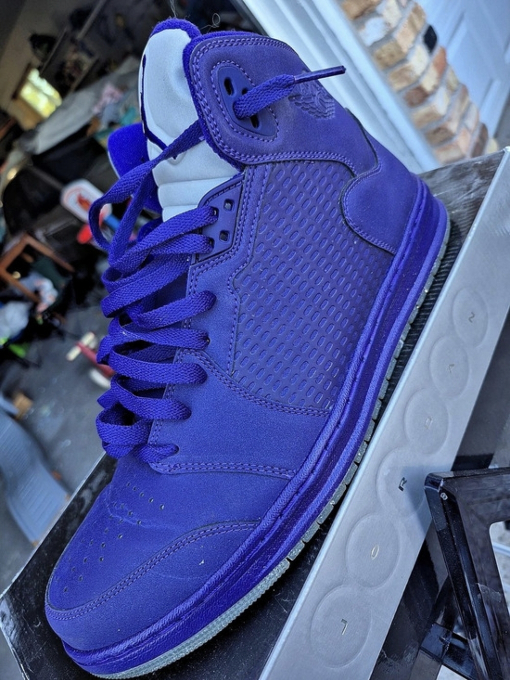 Jordan Air Jordan 1 Mid High-Top Sneakers Purple US 12